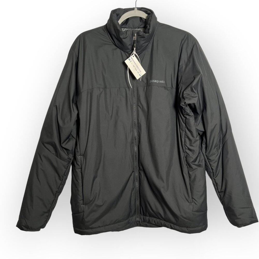 Patagonia Micro Puff Insulated Jacket SIZE L Black PrimaLoft NBC Logo